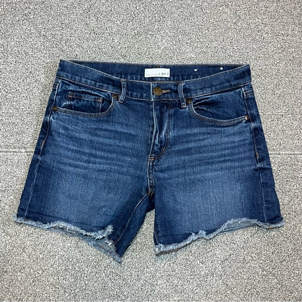 LOFT Dark Blue Jean Shorts